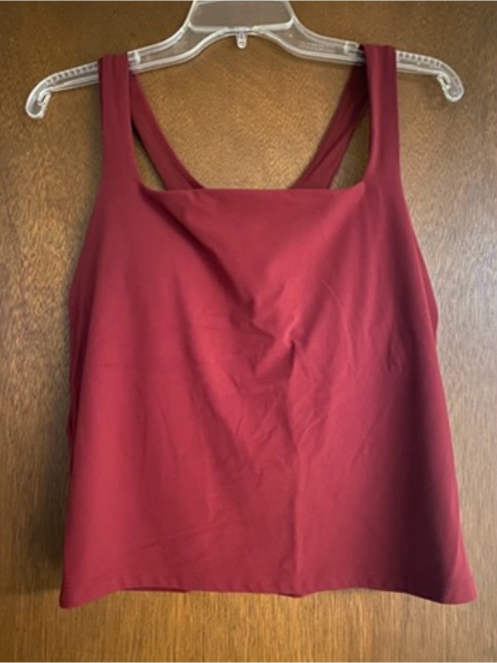 Women’s “All In Motion” Super Flex Square Neck Ultra Cropped Tank Top